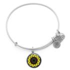 Alex And Ani Sunflower Charm Bangle | Alzheimer's Association, Rafaelian Silver Finish