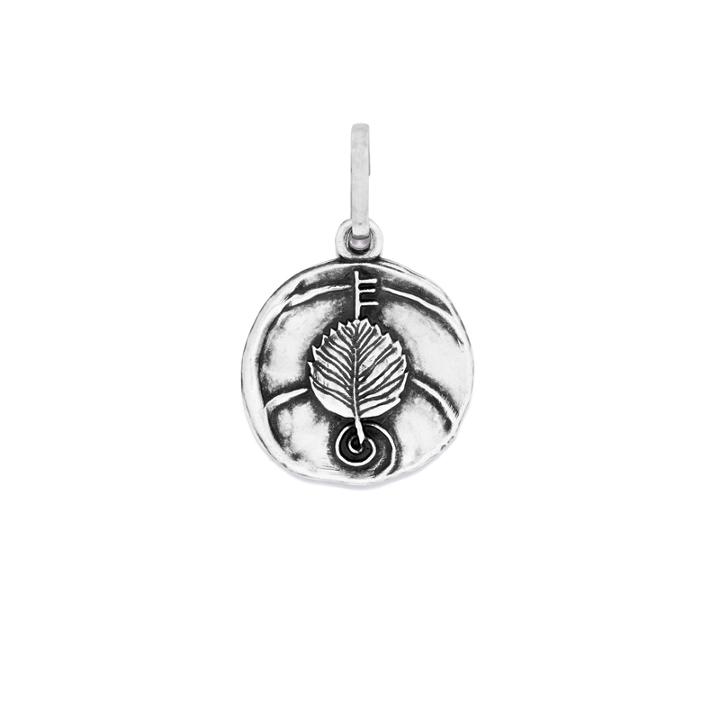 Alex And Ani Alder Necklace Charm, Rafaelian Silver Finish