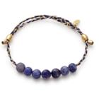 Alex And Ani Sodalite Precious Threads Bracelet, 14kt Gold Plated Sterling Silver