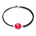 Alex And Ani Alpha Omicron Pi Pull Cord Bracelet, Sterling Silver