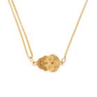 Alex And Ani Calavera Pull Chain Necklace, 14kt Gold Plated