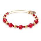Alex And Ani Bloom Beaded Bangle With Swarovski® Crystals, Shiny Gold Finish