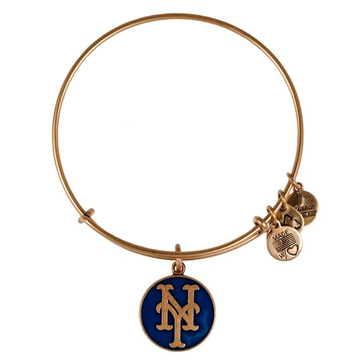 Alex And Ani Blue New York Mets™ Cap Logo Charm Bangle