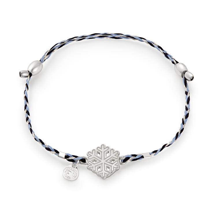 Alex And Ani Snowflake Precious Threads Bracelet, Sterling Silver