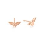 Alex And Ani Wonder Woman Earrings, 14kt Rose Gold Plated