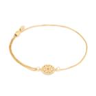 Alex And Ani Endless Knot Pull Chain Bracelet, 14kt Gold Plated