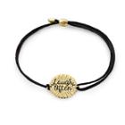 Alex And Ani Laugh Often Pull Cord Bracelet, 14kt Gold Plated