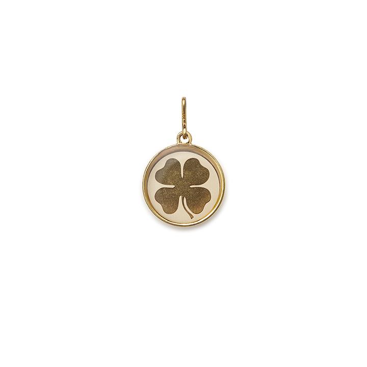 Alex And Ani Four Leaf Clover Necklace Charm, 14kt Gold Plated