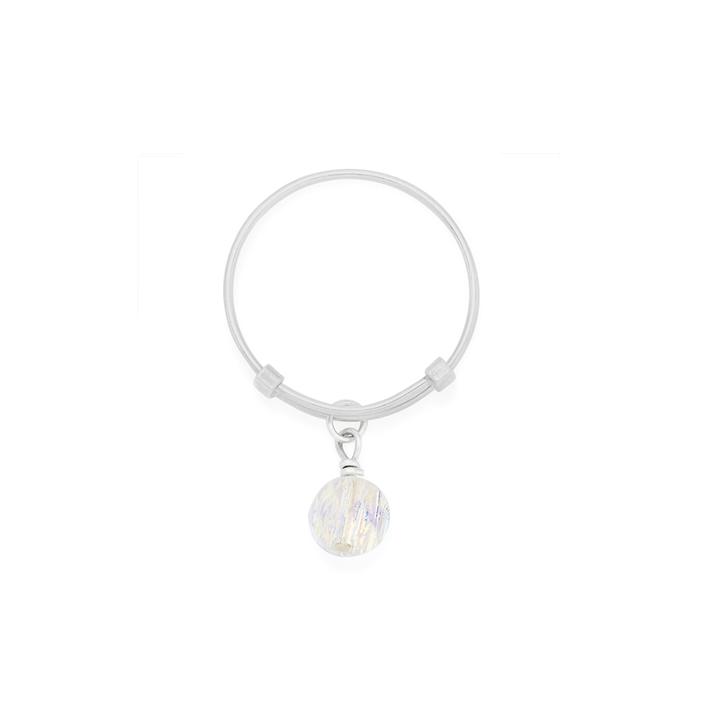Alex And Ani Iridescence Expandable Wire Ring With Swarovski  Crystals, Sterling Silver