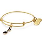 Alex And Ani Music Note Color Infusion Charm Bangle, Shiny Gold Finish