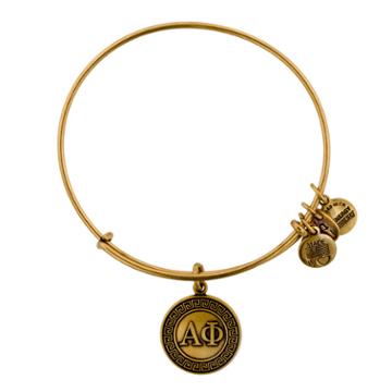 Alex And Ani Alpha Phi Charm Bangle, Rafaelian Gold Finish