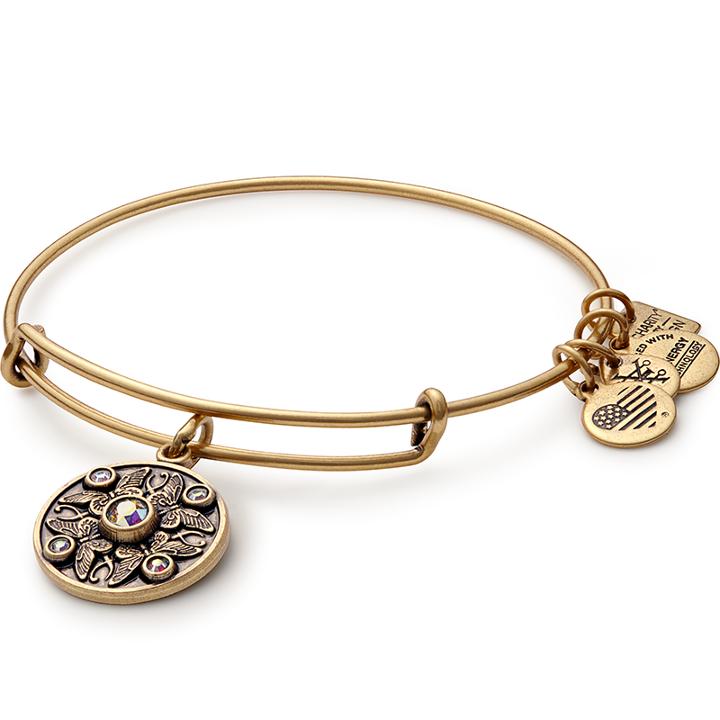 Alex And Ani Wings Of Change Charm Bangle American Stroke Association, Rafaelian Gold Finish