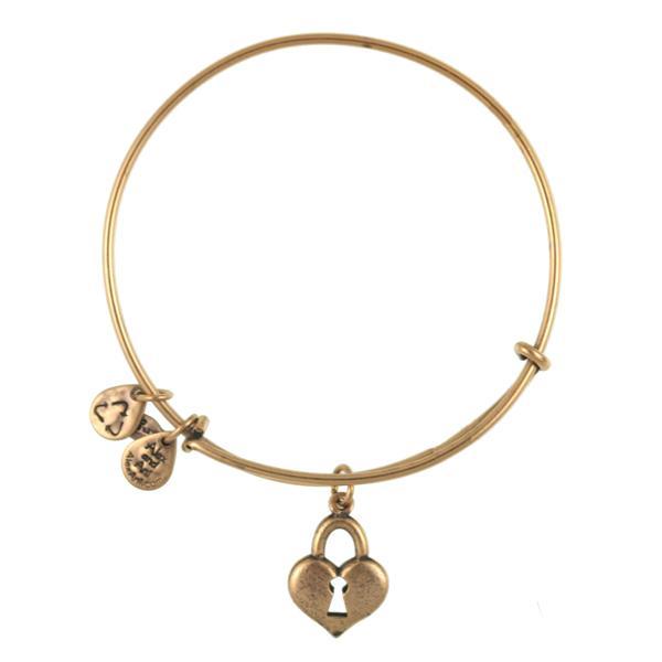 Alex And Ani Key To My Heart Charm Bangle