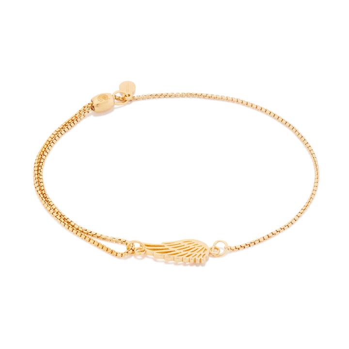 Alex And Ani Wing Pull Chain Bracelet, 14kt Gold Plated