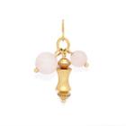 Alex And Ani Rose Quartz Cluster Charm, Rafaelian Gold Finish
