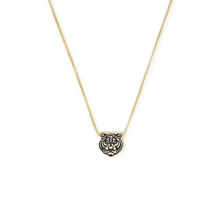 Alex And Ani Tiger Adjustable Necklace Project Cat, 14kt Gold Plated Sterling Silver