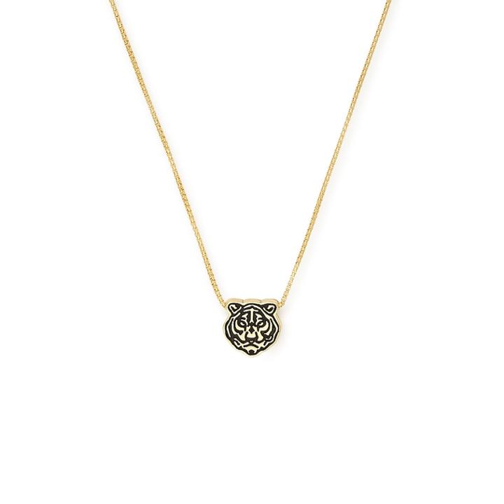 Alex And Ani Tiger Adjustable Necklace Project Cat, 14kt Gold Plated Sterling Silver