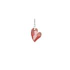Alex And Ani Red Magma Heart Necklace Charm With Swarovski  Crystals, Sterling Silver