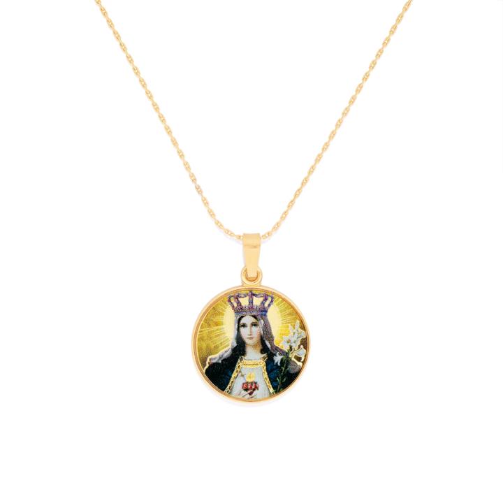 Alex And Ani Our Lady As Queen Of Heaven And Earth Expandable Necklace, Shiny Gold Finish