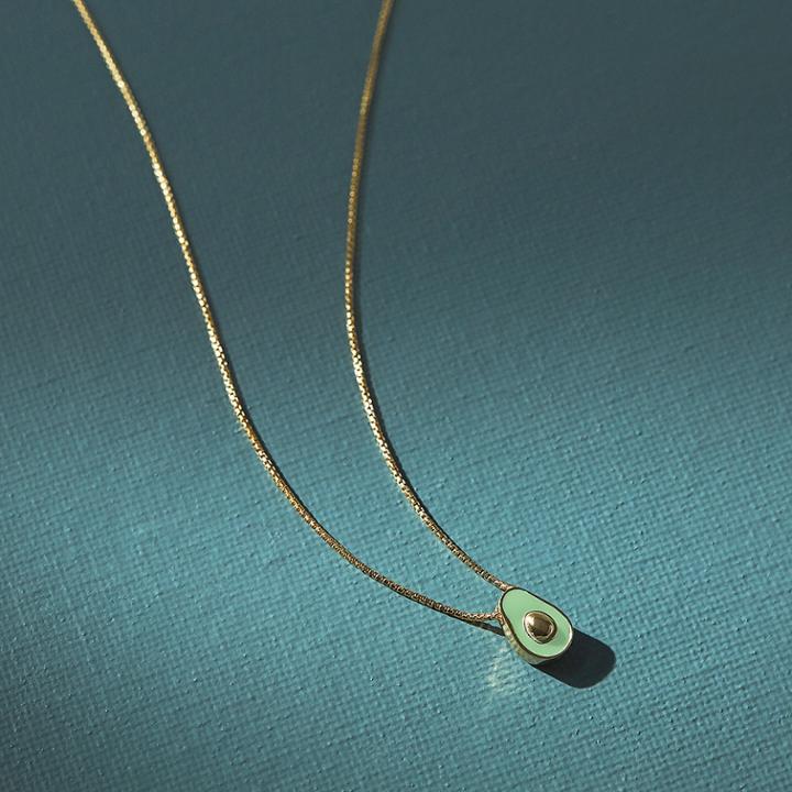 Alex And Ani Avocado Adjustable Necklace Green Beetz, 14kt Gold Plated Sterling Silver