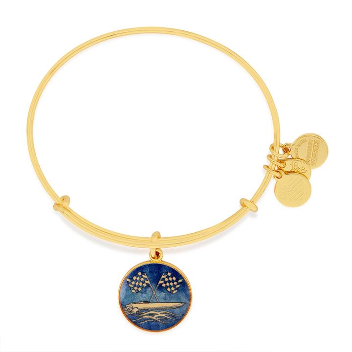 Alex And Ani Seas Victory Charm Bangle | Online Exclusive, Shiny Gold Finish