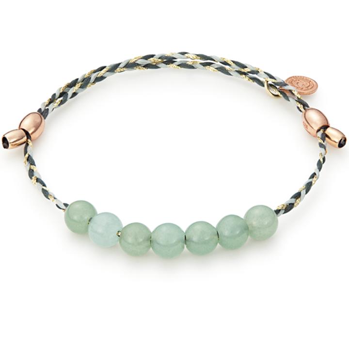 Alex And Ani Jade Precious Threads Bracelet, 14kt Rose Gold Plated