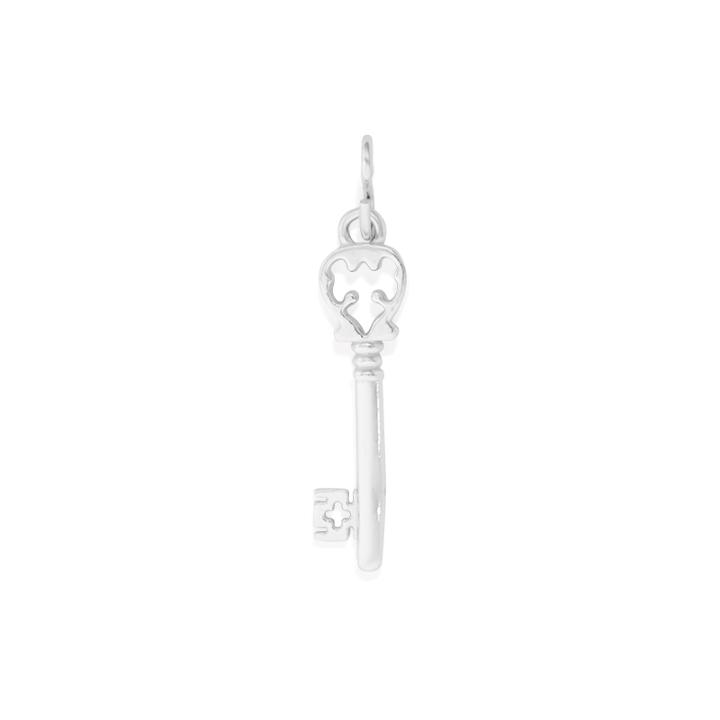 Alex And Ani Skeleton Key Necklace Charm, Sterling Silver