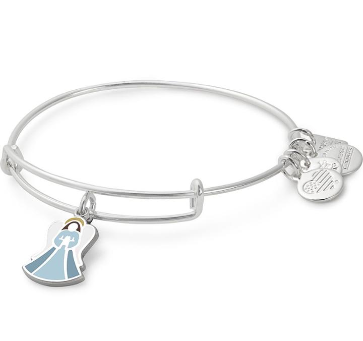 Alex And Ani Angel Charm Bangle Children's Miracle Network Hospitals, Shiny Silver Finish