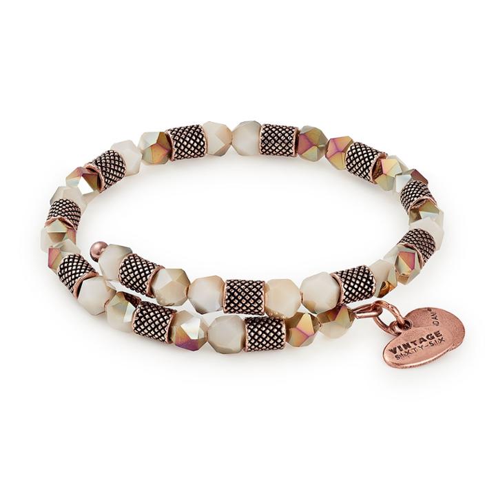 Alex And Ani Birch Ruler Wrap, Rafaelian Rose Gold Finish