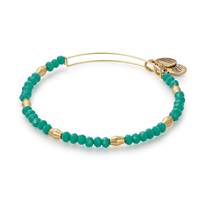 Alex And Ani Marina Nautical Beaded Bangle, Rafaelian Gold Finish