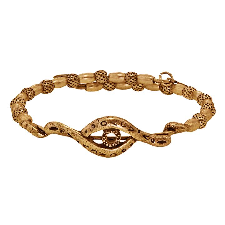 Alex And Ani Protective Eye Wrap, Rafaelian Gold Finish