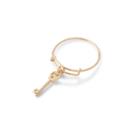 Alex And Ani Skeleton Key Expandable Wire Ring, 14kt Gold Plated