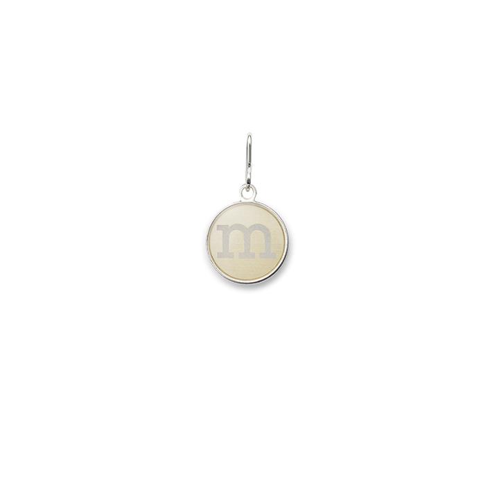Alex And Ani Initial M Necklace Charm, Sterling Silver