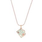 Alex And Ani Bon Voyage Color Infusion Necklace, Shiny Rose Gold Finish