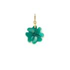 Alex And Ani Emerald Four Leaf Clover Necklace Charm, 14kt Gold Plated Sterling Silver