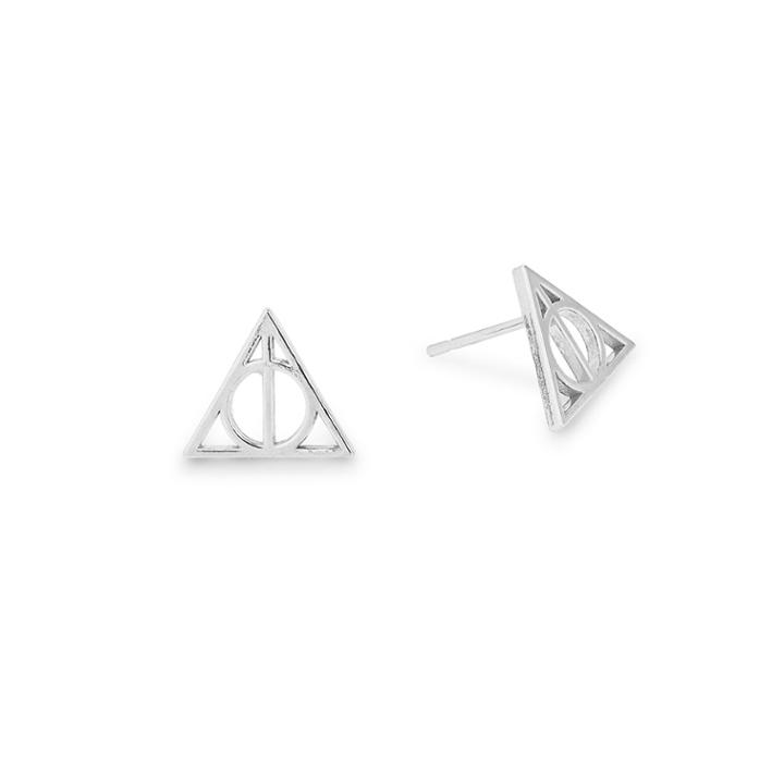 Alex And Ani Harry Potter  Deathly Hallows  Earrings, Sterling Silver