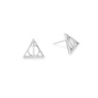 Alex And Ani Harry Potter  Deathly Hallows  Earrings, Sterling Silver