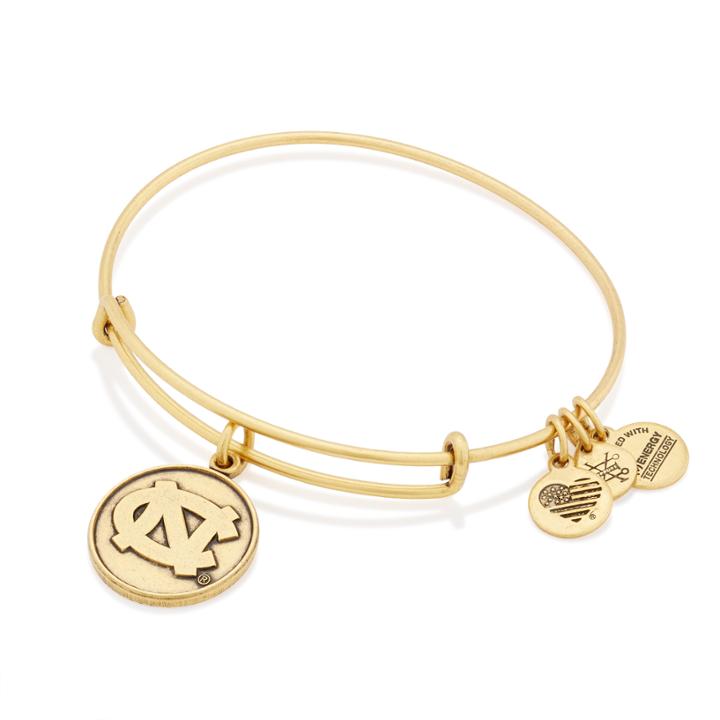 Alex And Ani University Of North Carolina Charm Bangle, Rafaelian Gold Finish