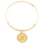 Alex And Ani Precious Initial Y Charm Bangle, 14kt Gold Filled