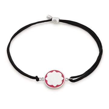 Alex And Ani Phi Mu Pull Cord Bracelet, Sterling Silver