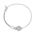 Alex And Ani Hand Of Fatima Pull Chain Bracelet, Sterling Silver