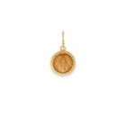 Alex And Ani Miraculous Medal Necklace Charm, Small, 14kt Gold Plated