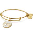Alex And Ani Because I Love You Charm Bangle With Swarovski® Crystal, Shiny Gold Finish
