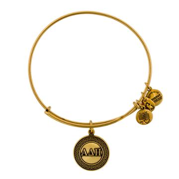 Alex And Ani Alpha Delta Pi Charm Bangle, Rafaelian Gold Finish