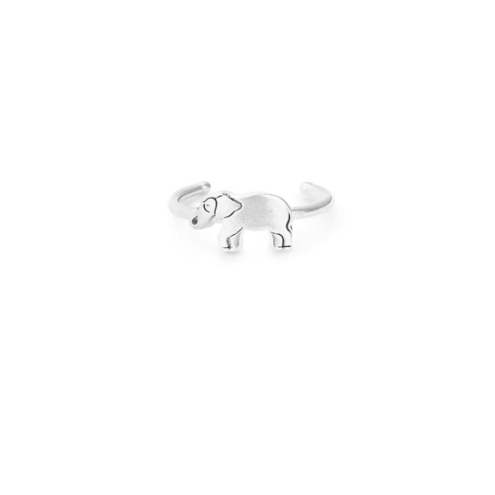 Alex And Ani Elephant Adjustable Ring, Sterling Silver