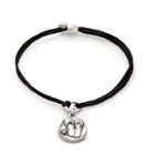 Alex And Ani Flip Flops Pull Cord Bracelet, Rafaelian Silver Finish