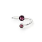 Alex And Ani February Ring Wrap With Swarovski  Crystals, Sterling Silver