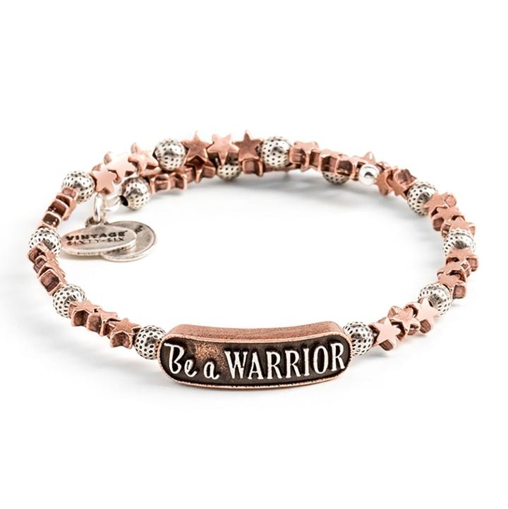 Alex And Ani Disney  Be A Warrior Wrap, Two Tone