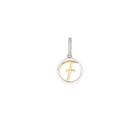 Alex And Ani Initial F Two Tone Necklace Charm