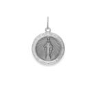 Alex And Ani Miraculous Medal Necklace Charm, Large, Sterling Silver